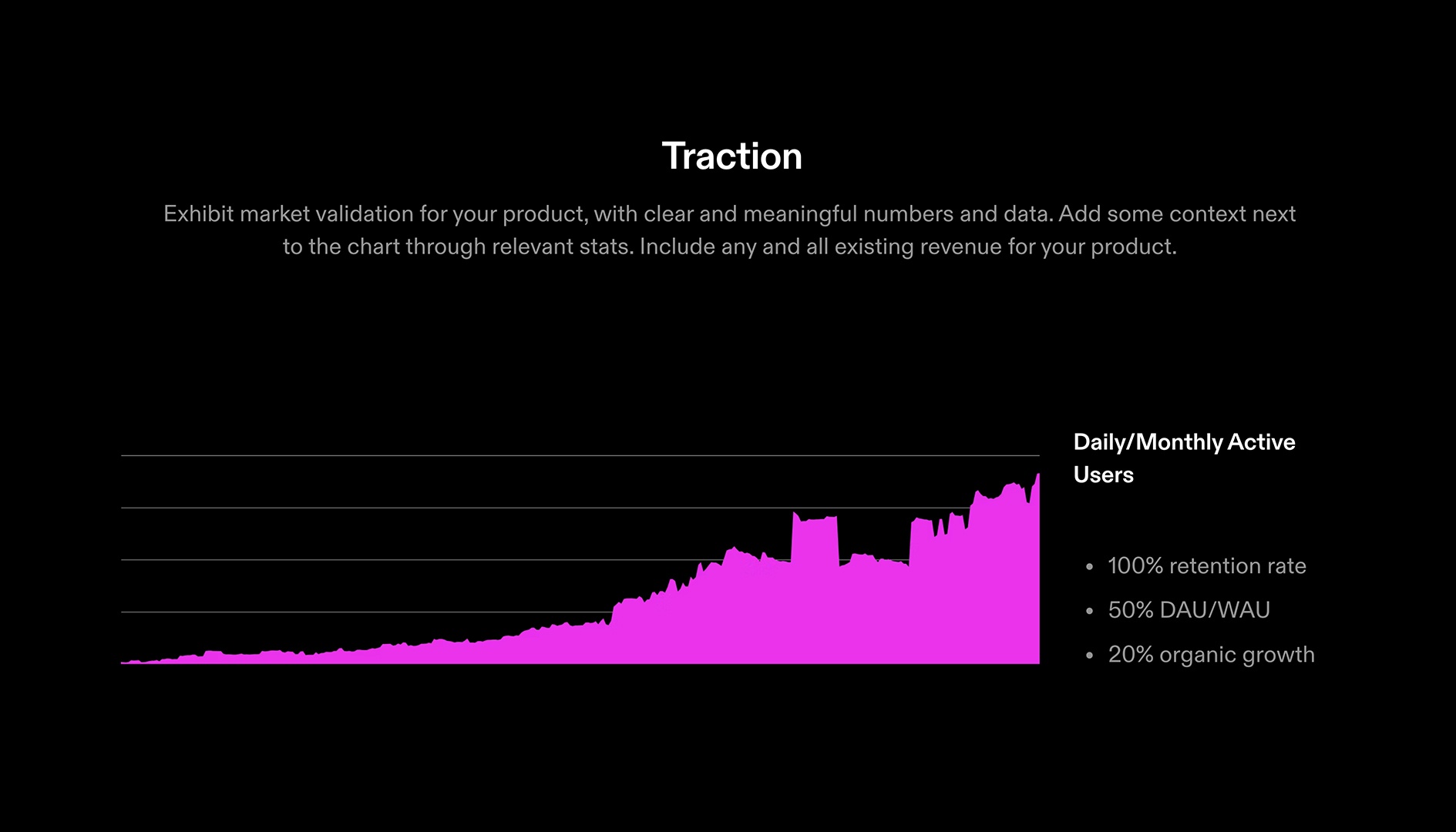 Early Stage Seed Pitch Deck - Traction