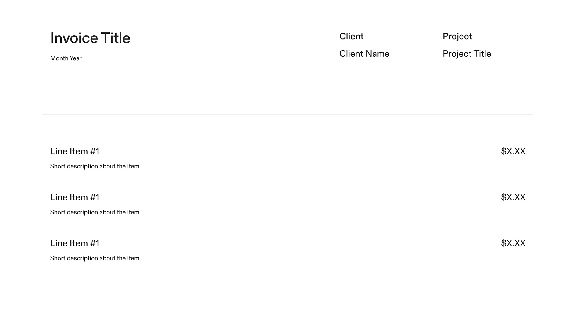 Invoice Template – Thumbnail
