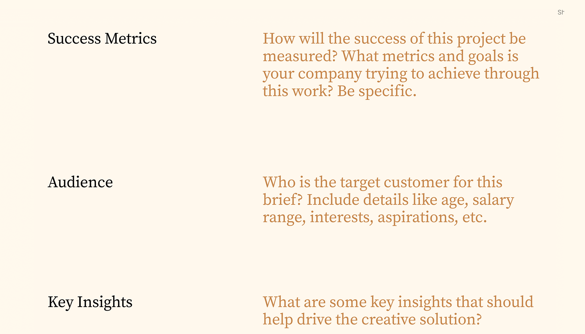 Creative Brief - Scroll 01