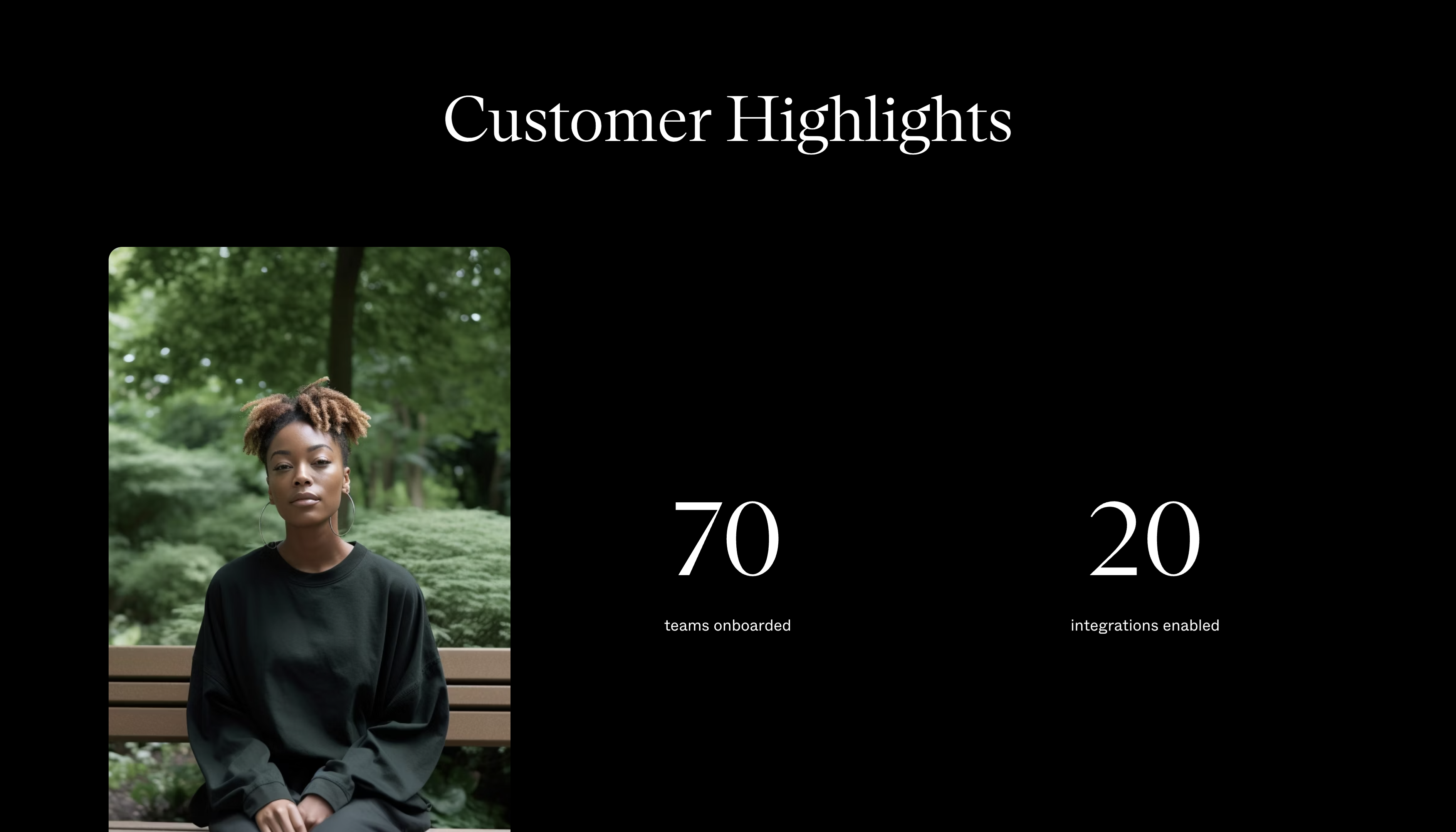 Sales Pitch Template – Customer Highlights Section