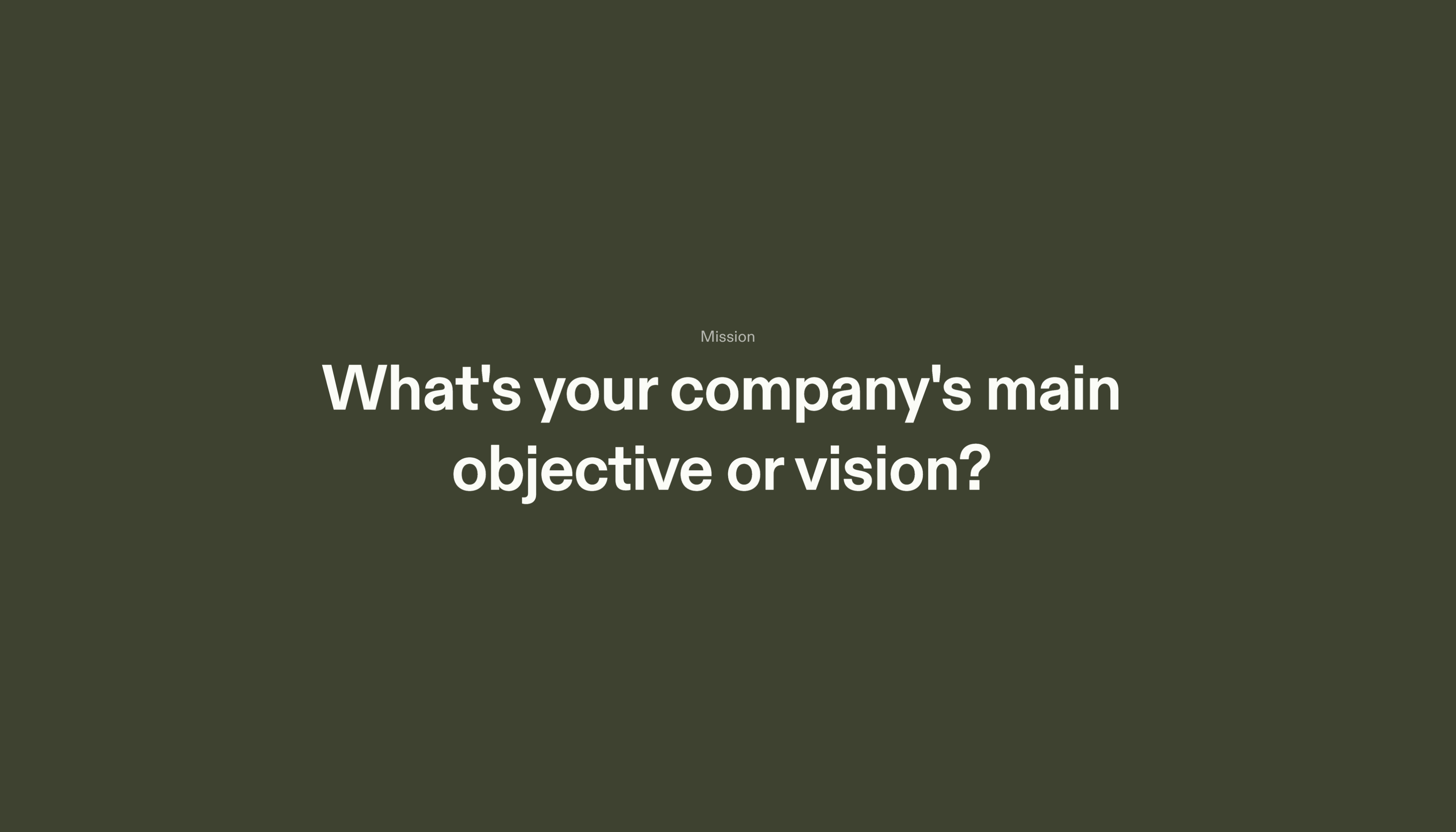Fundraising Pitch Series A Template – Mission Section