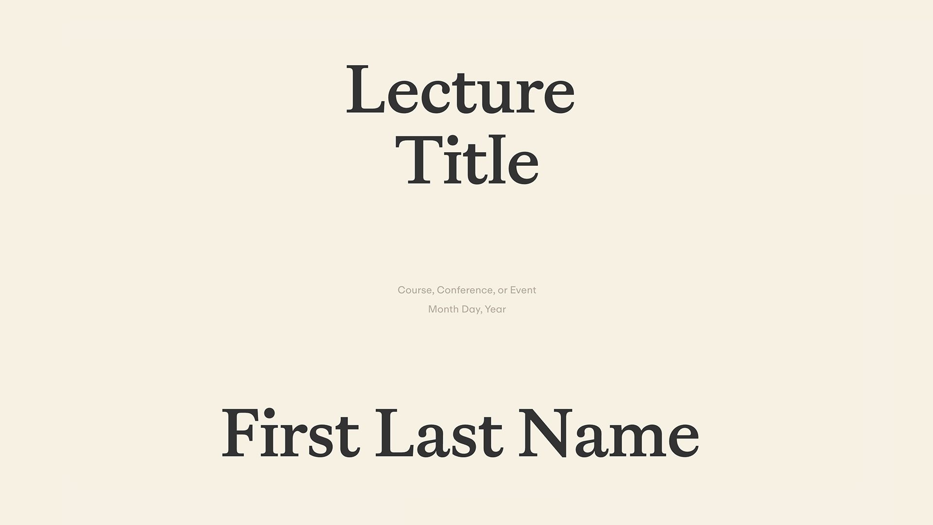 Top 10 Lecture presentation templates