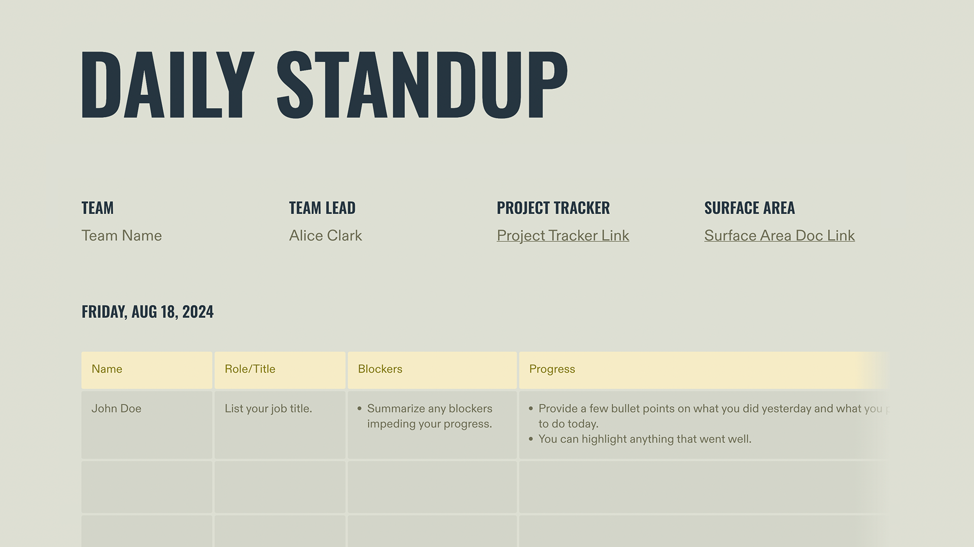 Top 10 Daily Product Team Standup presentation templates