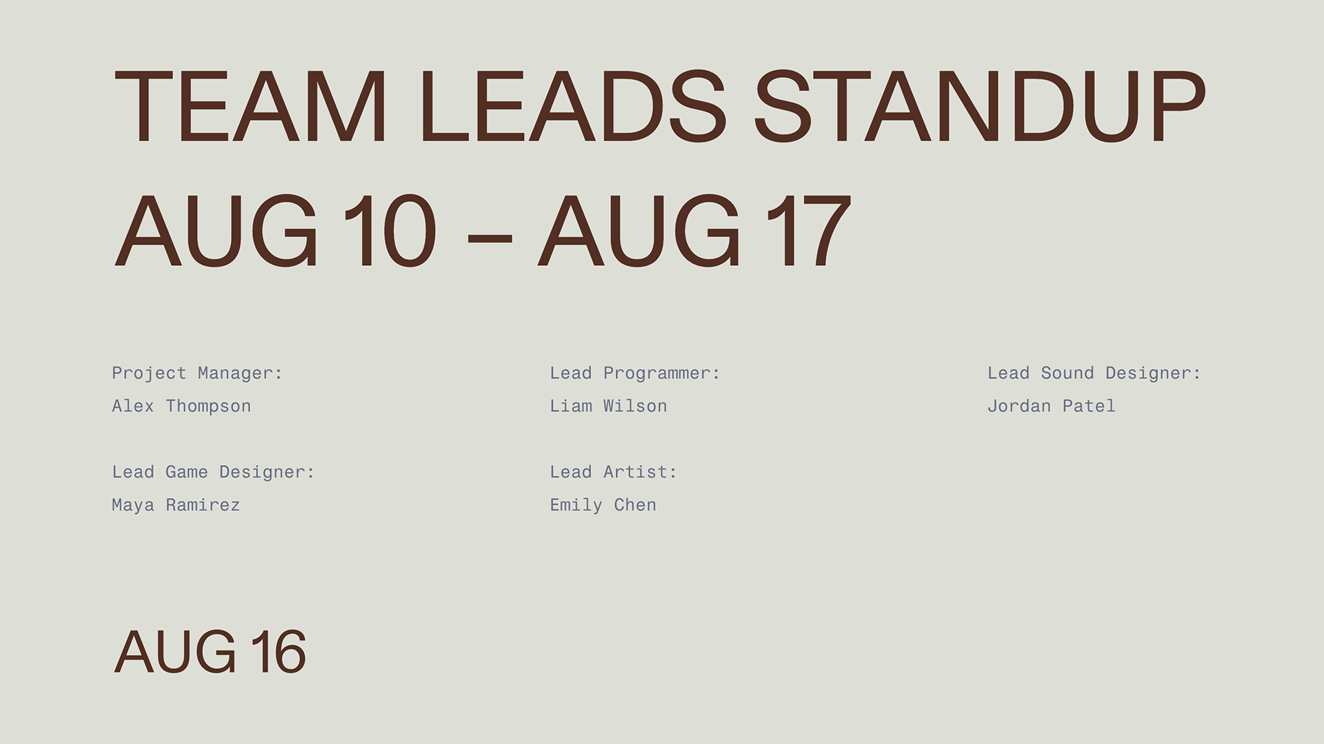 Top 10 Team Leads Weekly Standup presentation templates