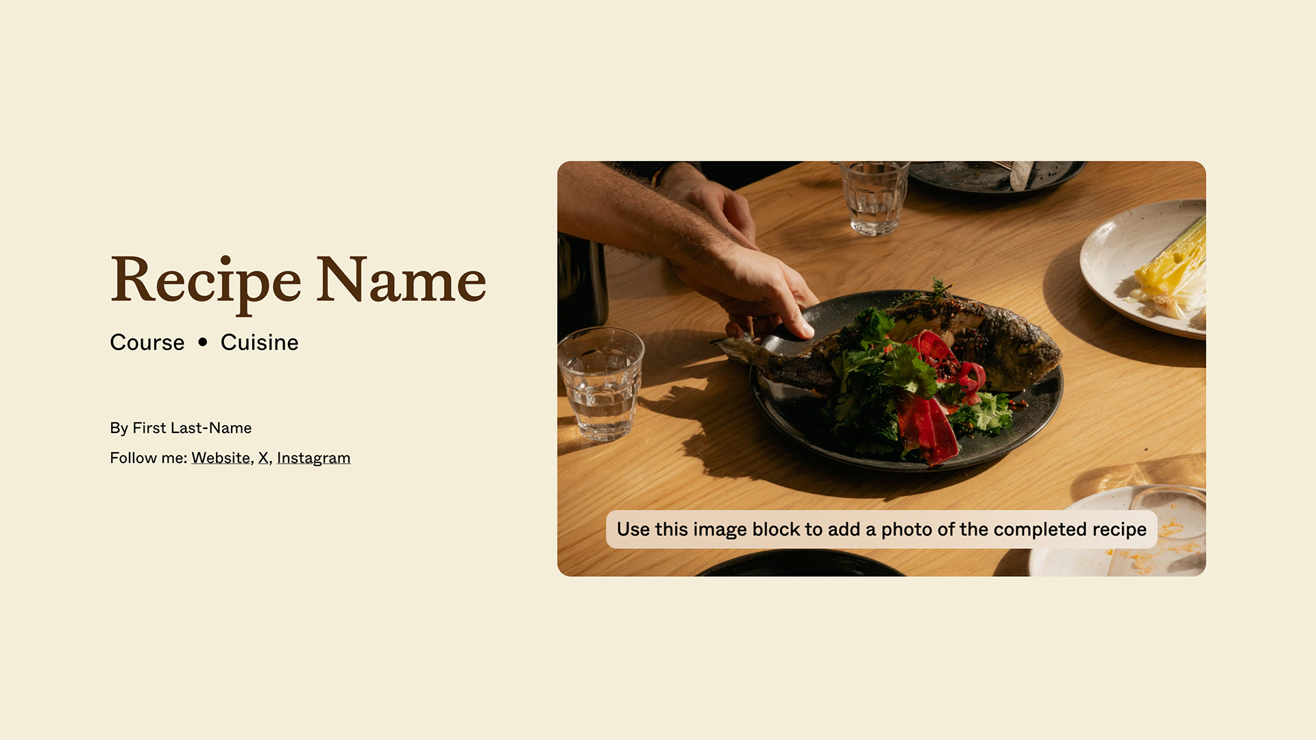 Top 10 Recipe presentation templates