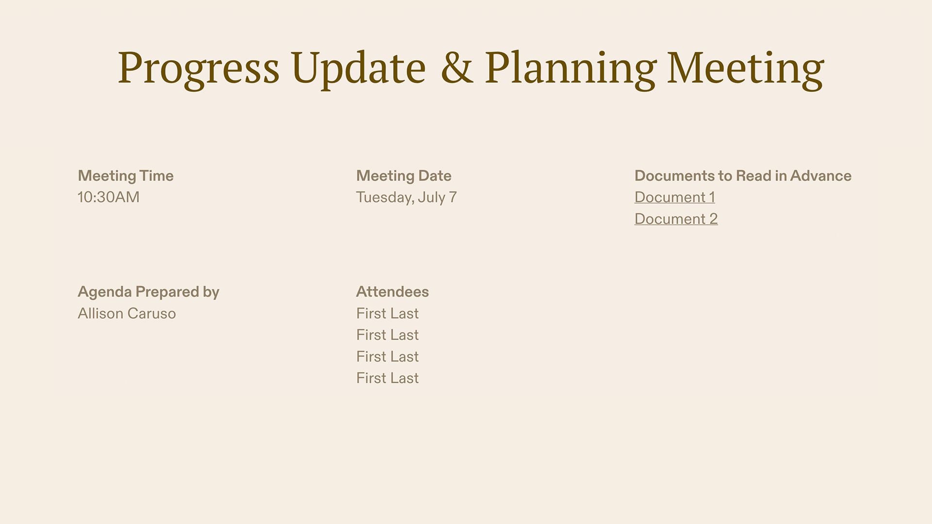 Top 10 Meeting Agenda presentation templates