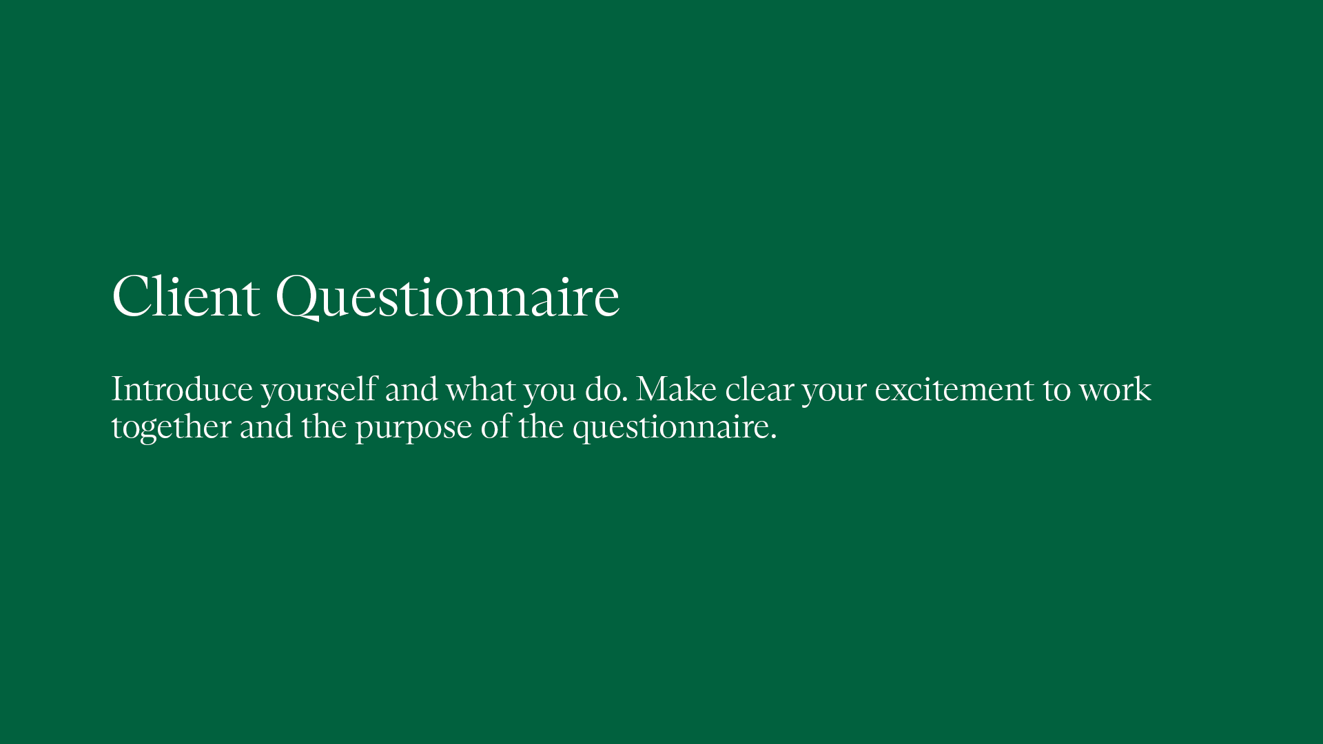 Top 10 Client Questionnaire presentation templates