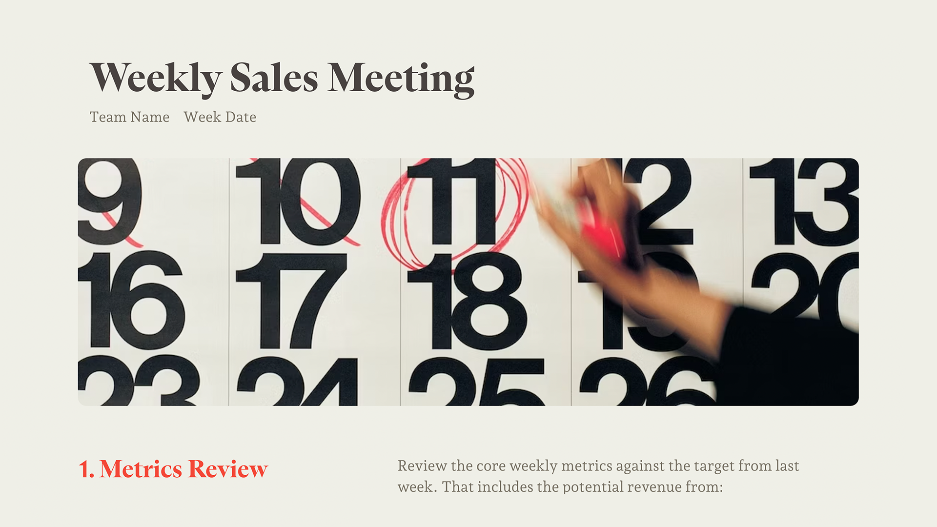 Top 10 Sales Meeting presentation templates