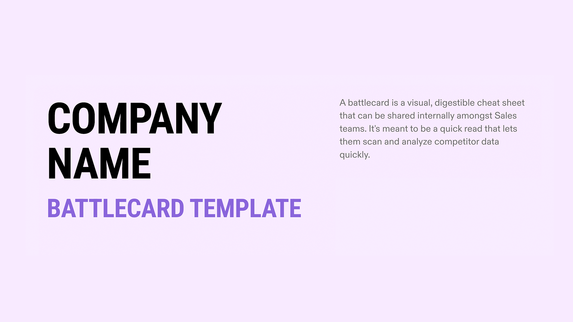 Top 10 Battlecard presentation templates